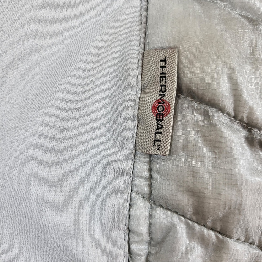 The North Face Thermoball Womens M Medium Insulated Hooded Jacket Gray - Picture 6 of 8